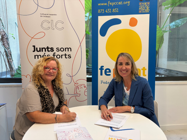 Acord entre la FEPCCAT i Col·legi de Logopedes de Catalunya per a millorar l'atenció a la paràlisi cerebral