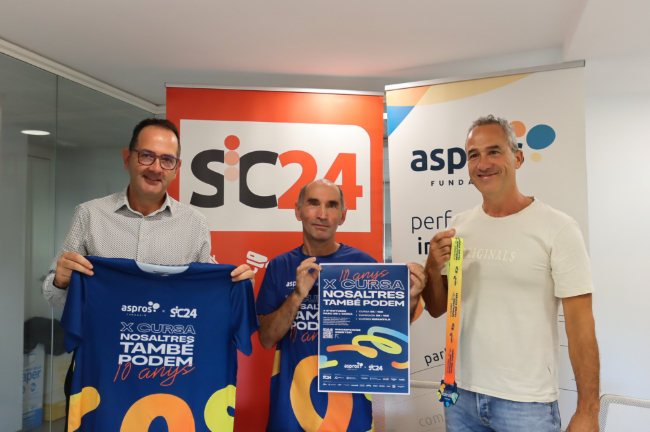 La Fundació Aspros celebra deu anys impulsant l’esport inclusiu amb la cursa ‘Nosaltres també podem!’