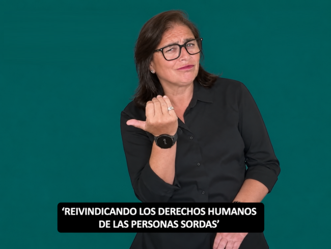 La comunitat sorda exigeix el compliment real dels seus drets durant la celebració de la Setmana Internacional