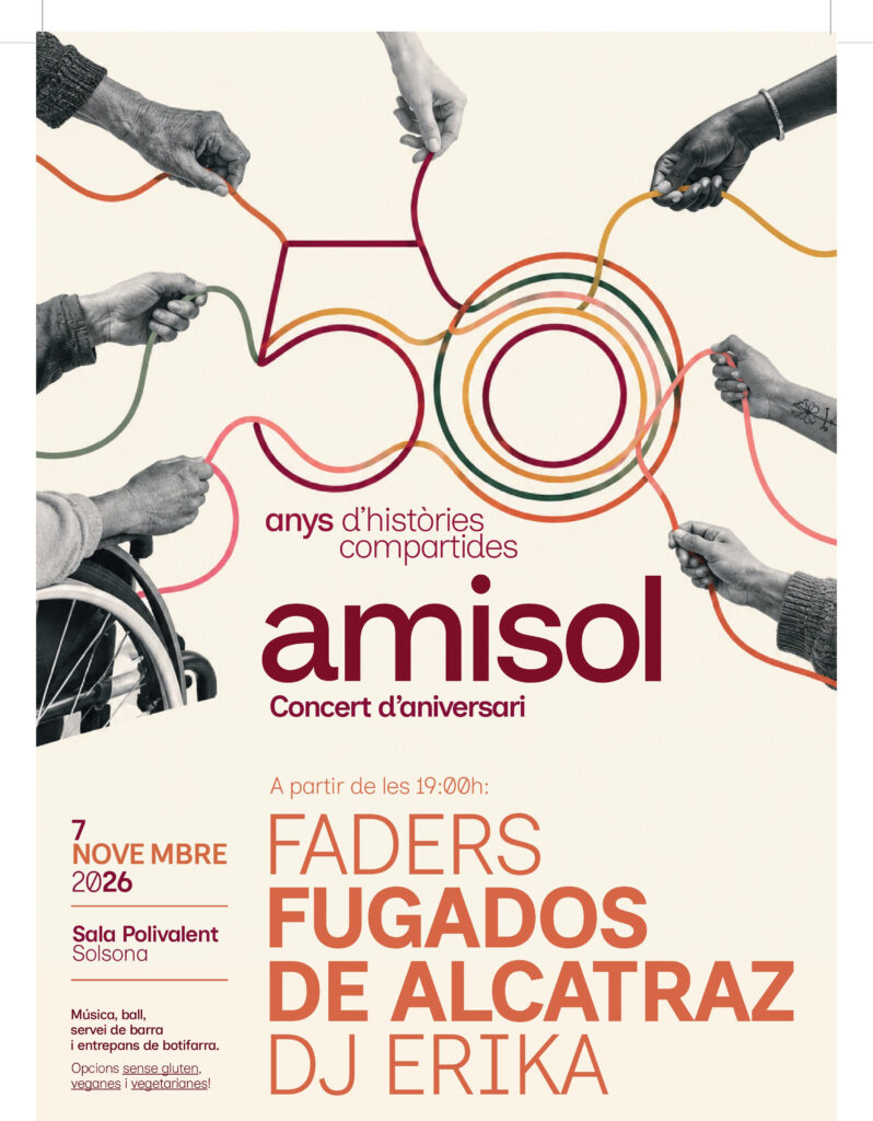 L’Associació Amisol commemora 50 anys d'atenció a la discapacitat amb un concert festiu a Solsona