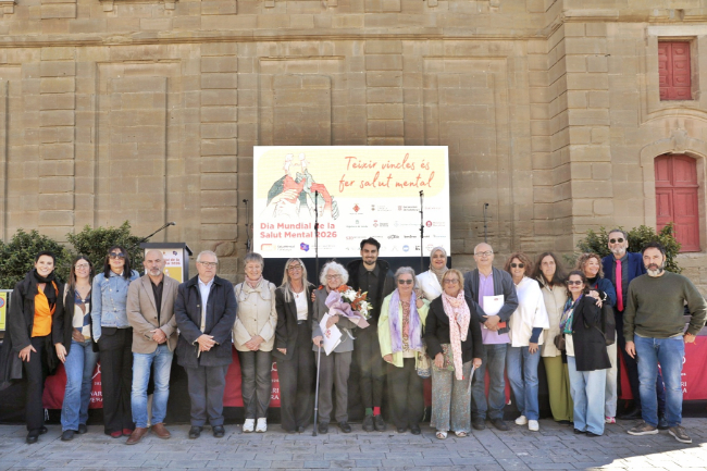Cervera acull l'acte central del Dia Mundial de la Salut Mental per combatre la soledat