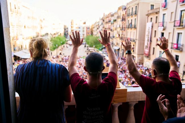 Álvaro Cano i Rubén Almazán fan història convertint-se en els primers  pregoners amb discapacitat de les festes de Santa Tecla a Tarragona
