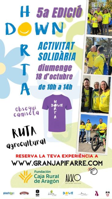 Arriba la 5a edició de la Ruta Solidària Down Horta per reivindicar la inclusió a Lleida