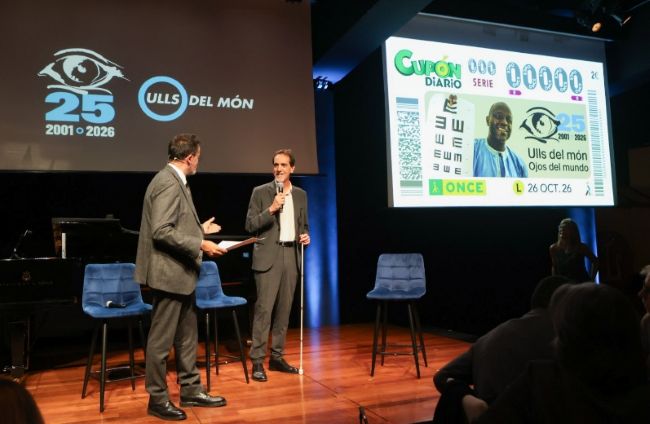 L'ONCE dedica cinc milions de cupons als 25 anys de la Fundació Ulls del món
